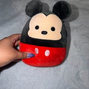 Squishmallows Mickey Plush - Black, Red, Cream NWT